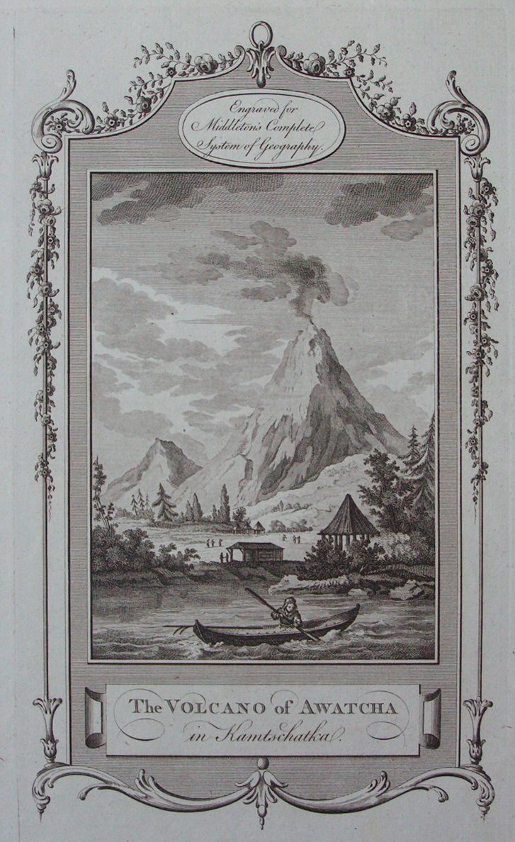 Print - The Volcano of Awatcha in Kamtschatka